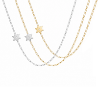 Dani Star of David Diamond Paperclip Necklace