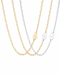 Dani Symbols  Diamond Paperclip Necklace