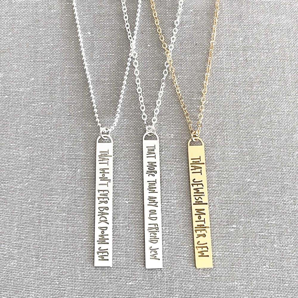 That You Define Who You Are Jew Necklace