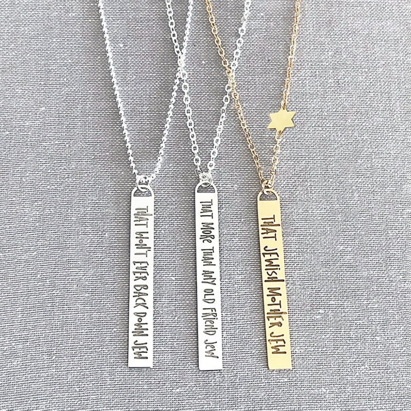 That You Define Who You Are Jew Necklace
