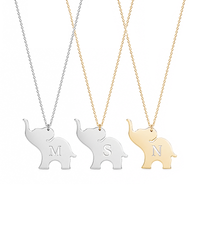 Good Luck Initial Charm Necklace