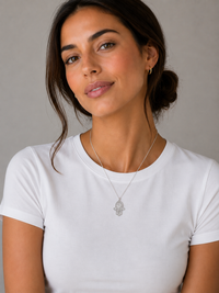Fortuna Chai Hamsa Necklace