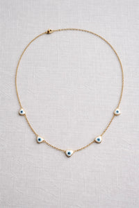 Joyce Hearts Evil Eye necklace