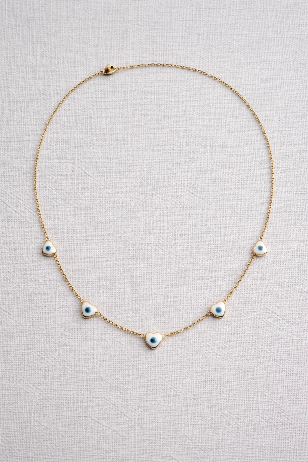 Joyce Hearts Evil Eye necklace