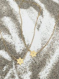 Golda Diamond Star of David Necklace (Am Israel Chai)