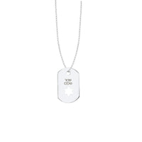 Star of David ID Tag Necklace