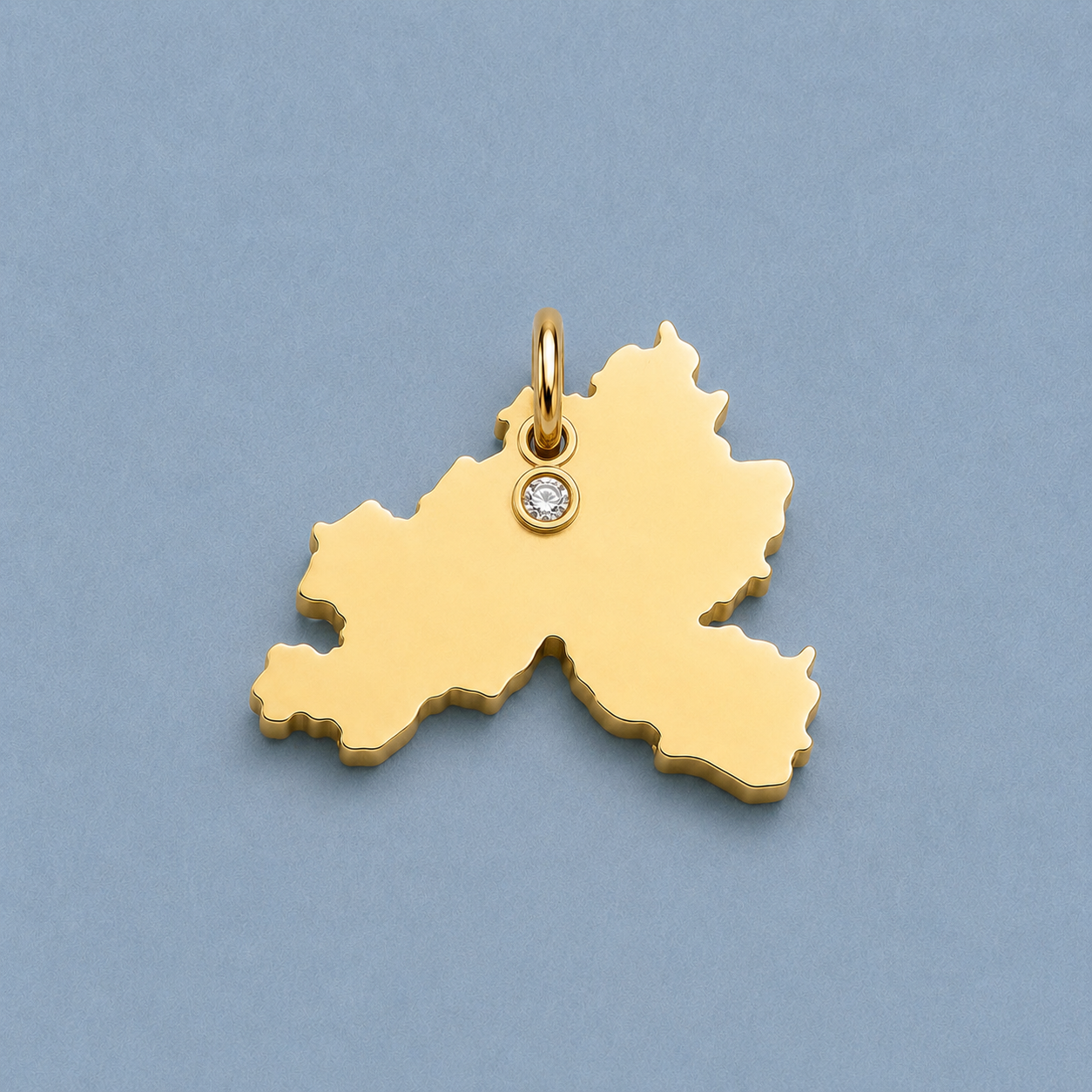 Venezuela Diamond Map Charm
