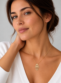 Lily Hamsa Necklace
