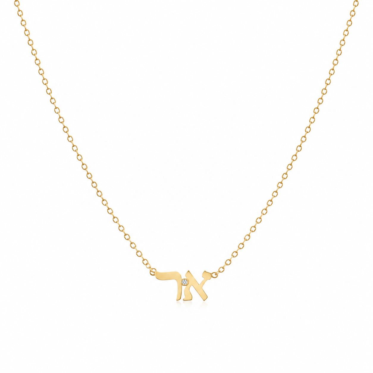 Liran Initials Diamond Necklace