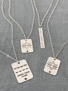 Shield Star of David ID Tag Necklace