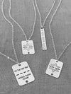 Shield Star of David ID Tag Necklace