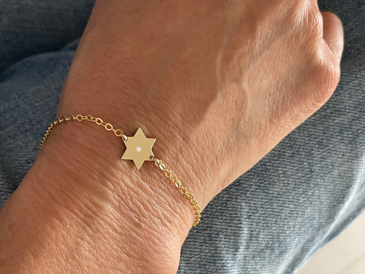 Dani Star of David Classic Diamond Bracelet | Anklet