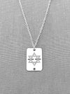 Shield Star of David ID Tag Necklace