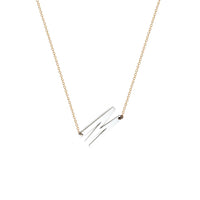 Juno Initial Necklace (Am Israel Chai)