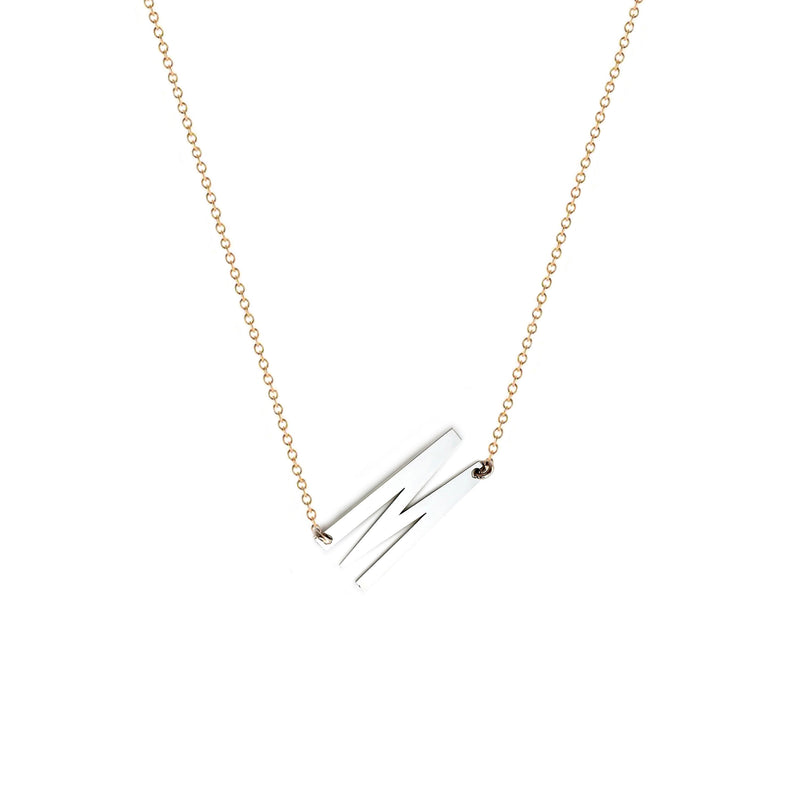 Juno Initial Necklace (Am Israel Chai)