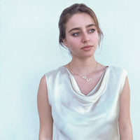 Juno Initial Necklace (Am Israel Chai)