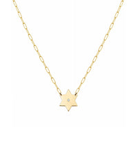 Lizzy Star of David Paperclip Necklace