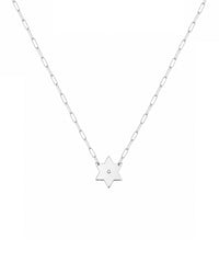 Lizzy Star of David Paperclip Necklace
