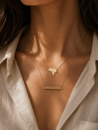 Gloria al Bravo Pueblo Plate Necklace