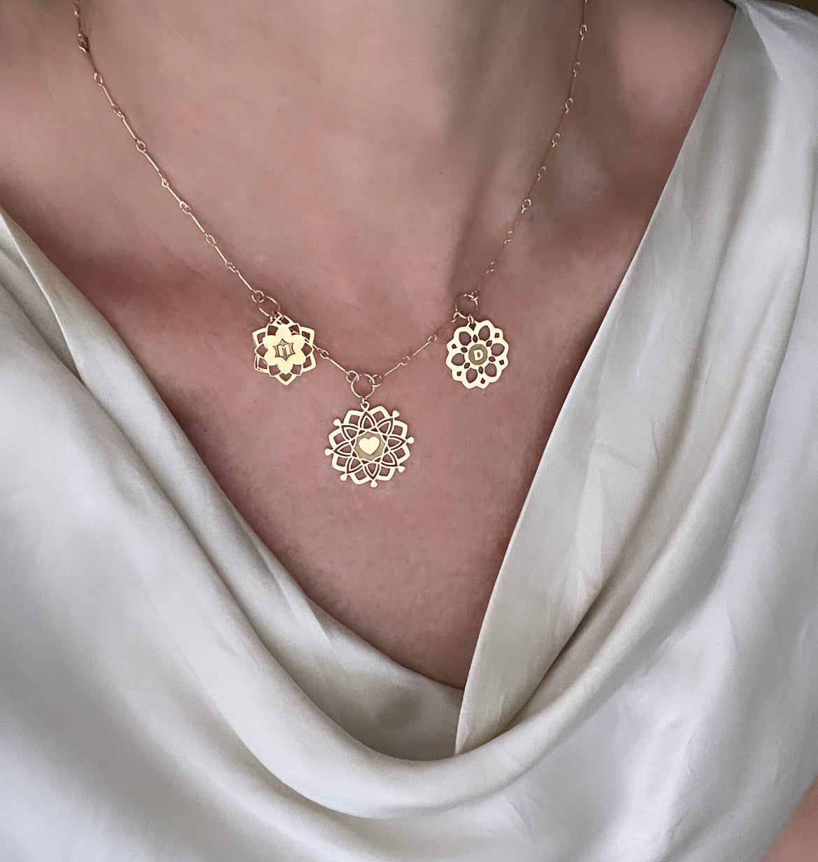 Maya Personalized Mandala Necklace
