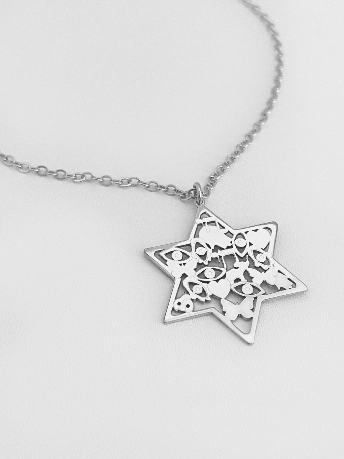Mia Good Luck Star of David Necklace