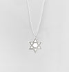 Star of One Magen David Necklace Beaded Chain