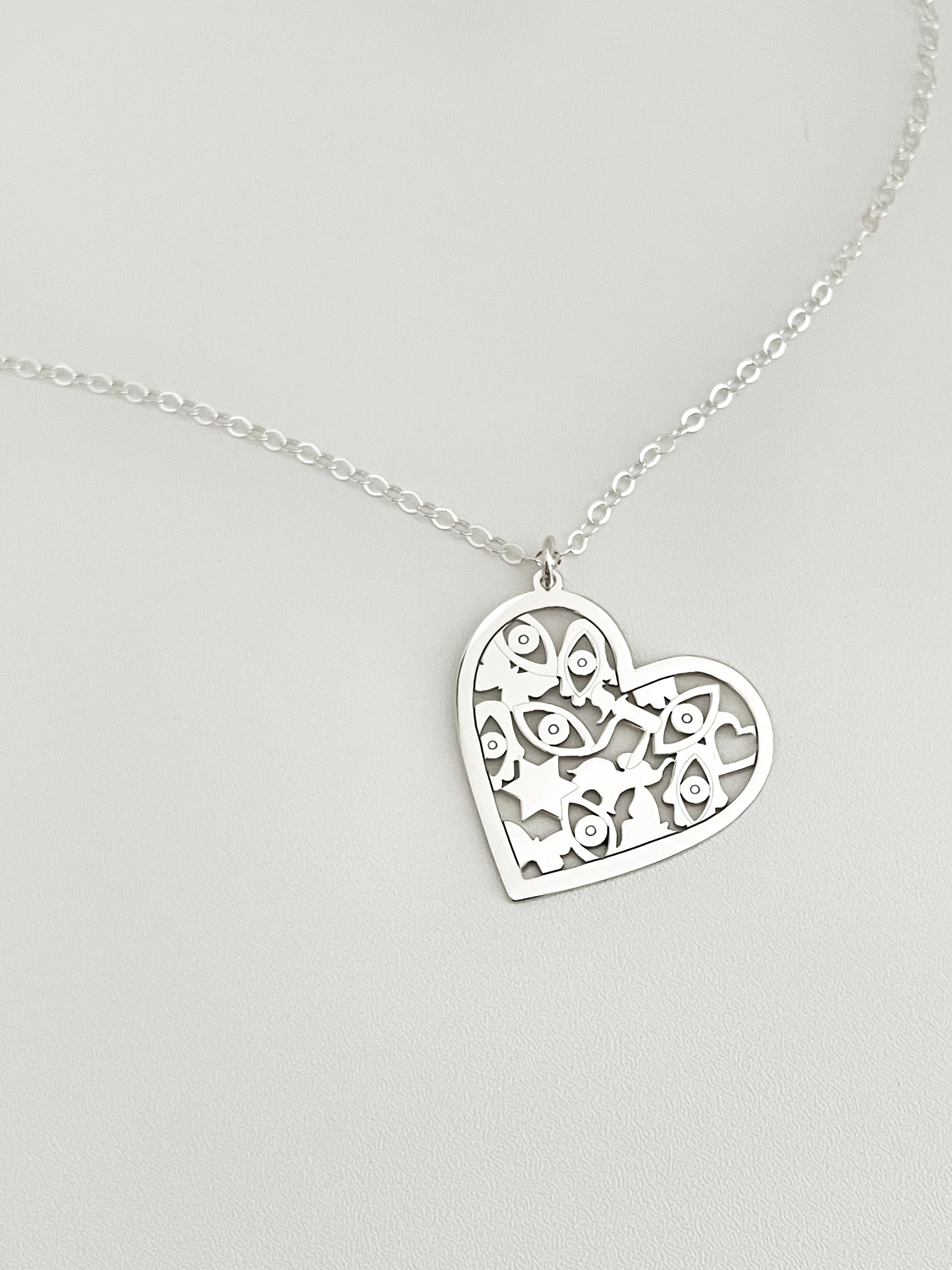 Mia Good Luck Heart Necklace