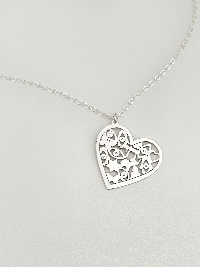 Mia Good Luck Heart Necklace