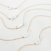 Juno Initial Necklace (Am Israel Chai)