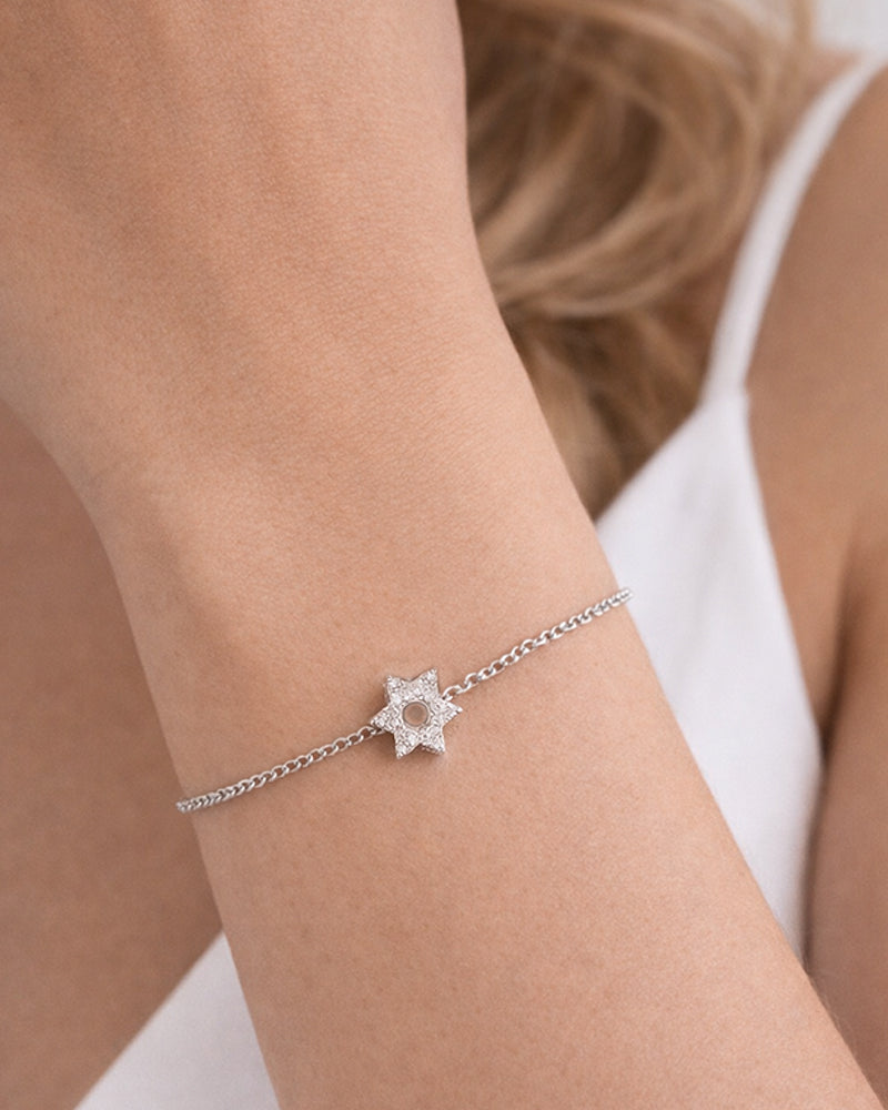 Kira Mini Star of David CZ Bracelet