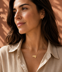 Venezuela Diamond Map Necklace