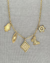 Vesta Five Charm Initial Necklace