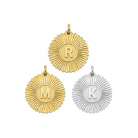 Vesta Initial Medallion Charm