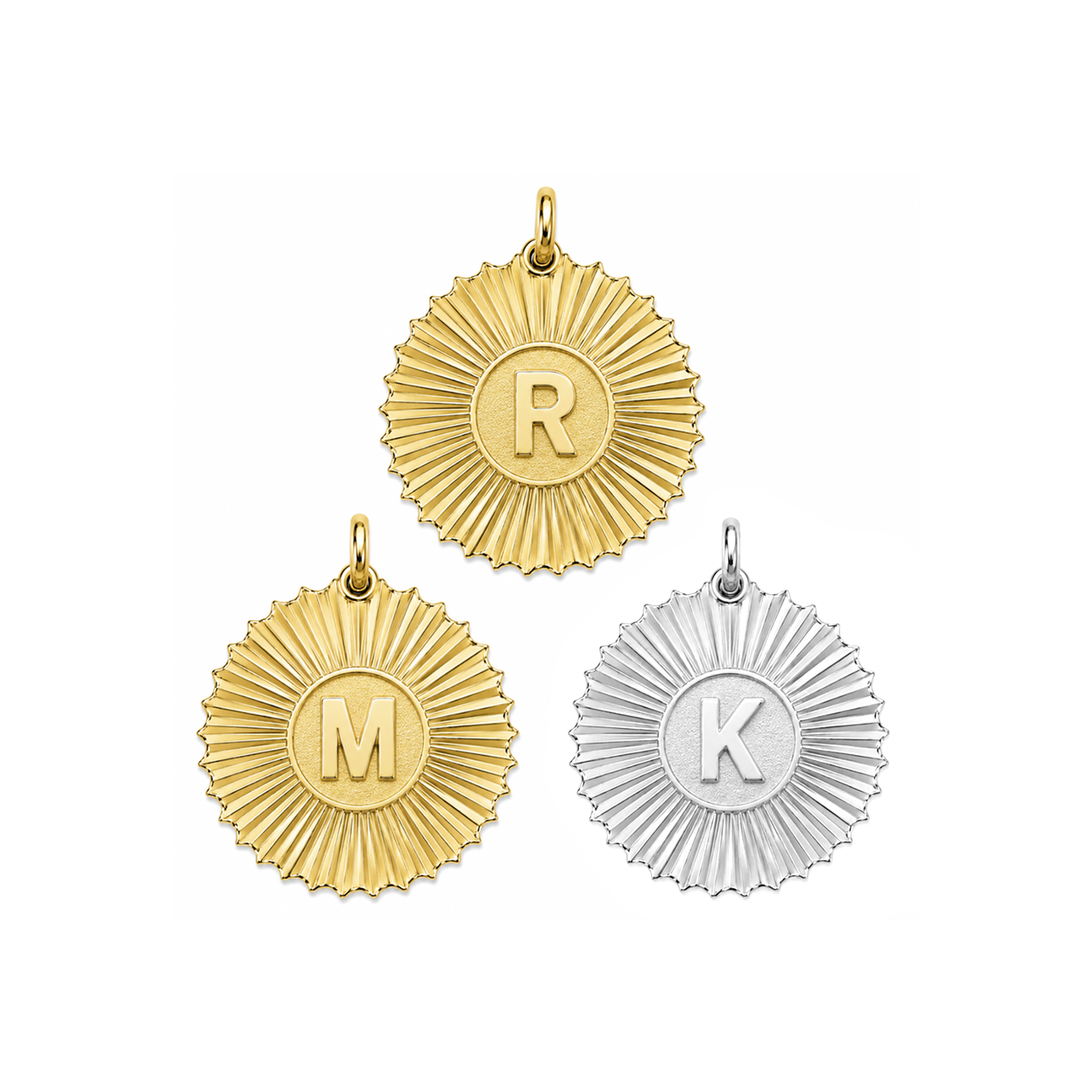 Vesta Initial Medallion Charm