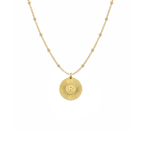 Vesta Initial Medallion Charm