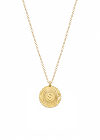 Vesta Initial Medallion Charm