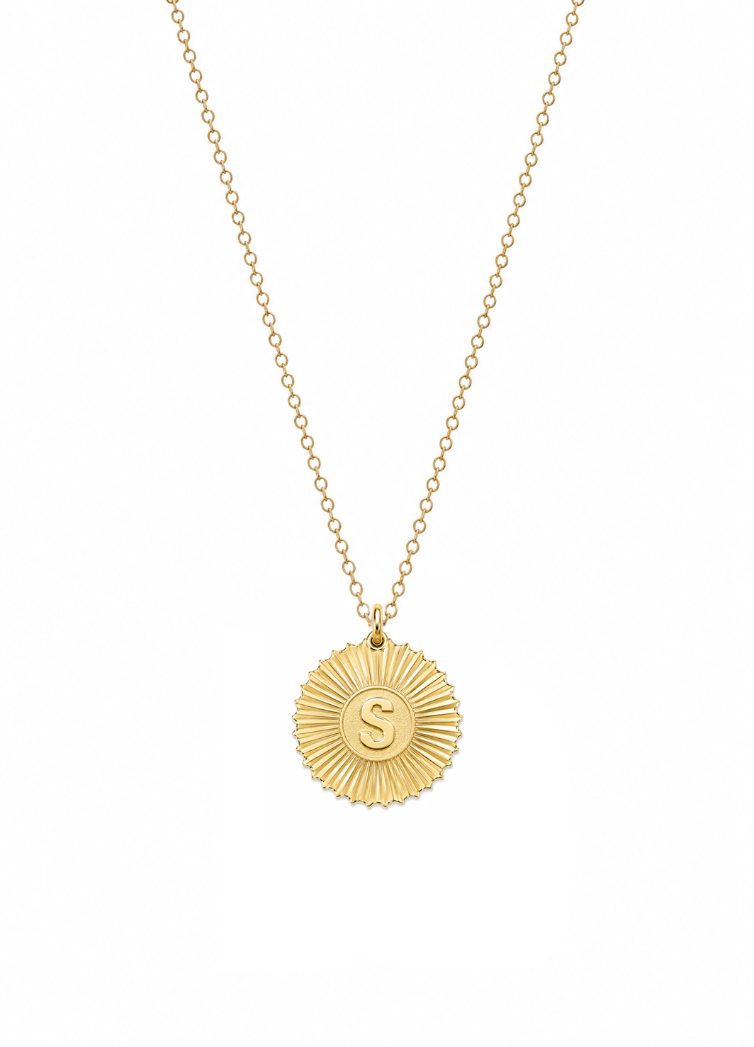 Vesta Initial Medallion Charm
