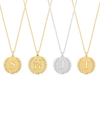 Apollo Initial Medallion Charm