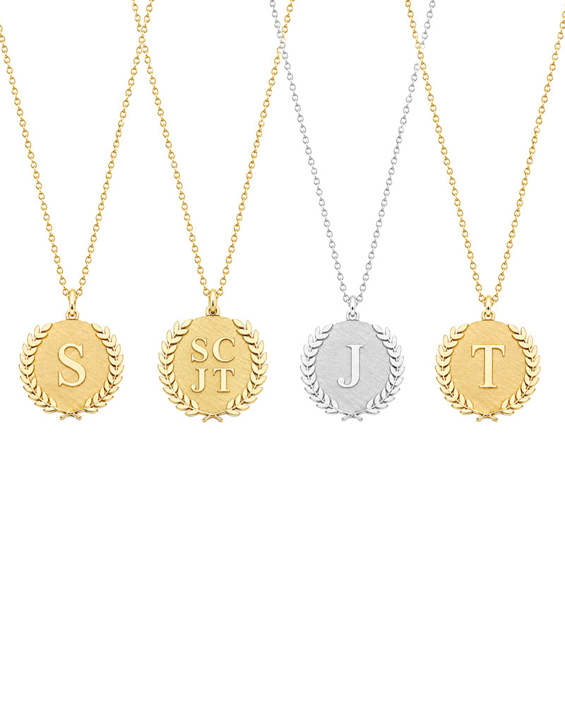 Apollo Initial Medallion Charm