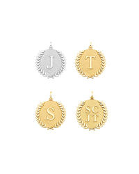 Apollo Initial Medallion Charm