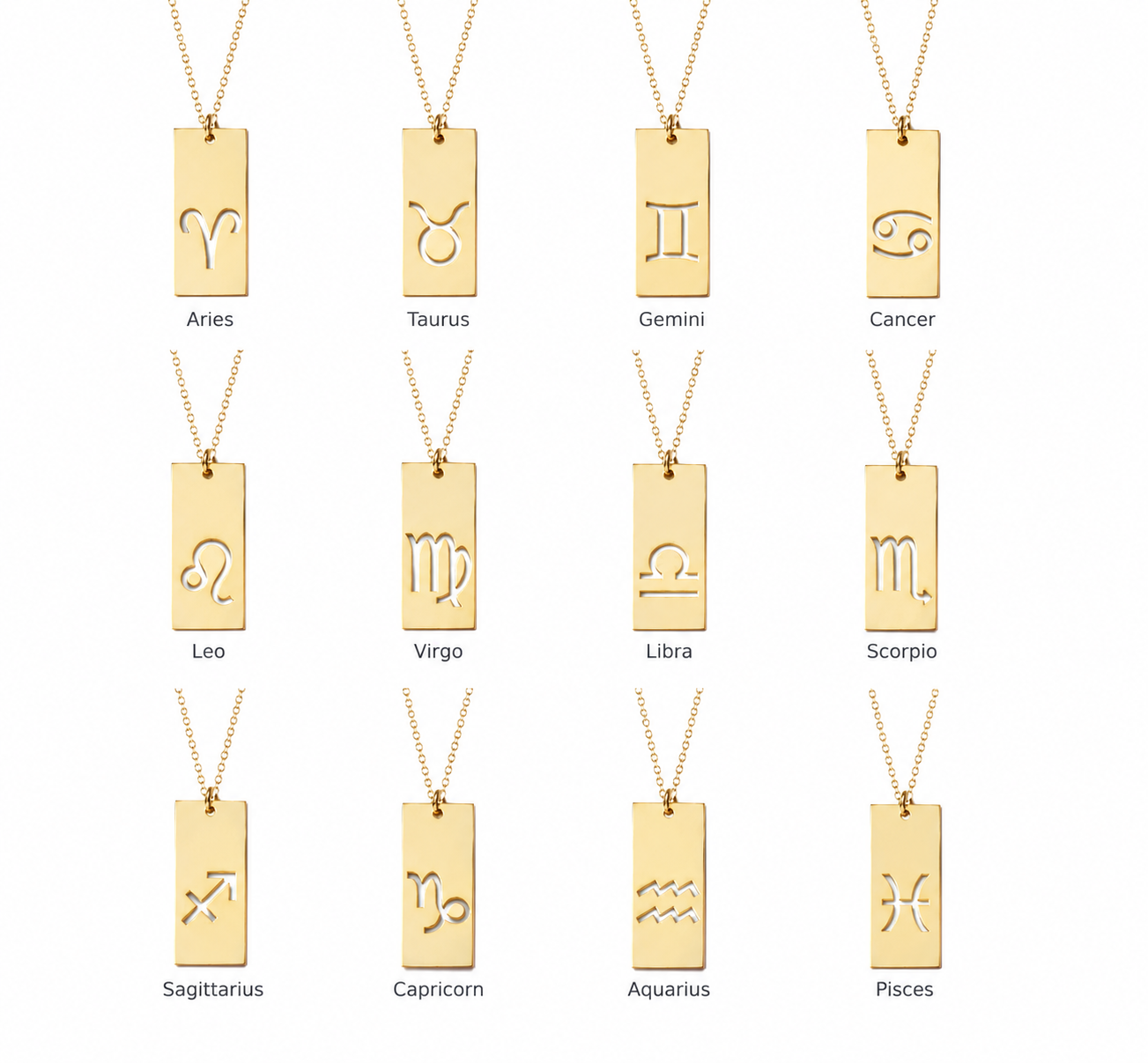 Zodiac Bar Necklace