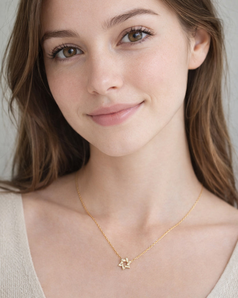 Kira Mini Star of David Necklace