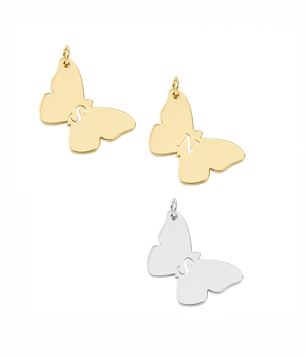 Butterfly Initial Charm