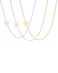 Dani Classic Star of David Diamond Necklace