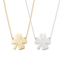 Shamrock Initial Necklace