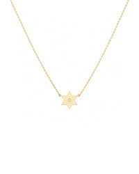 Golda Diamond Star of David Necklace