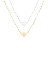 Golda Diamond Star of David Necklace