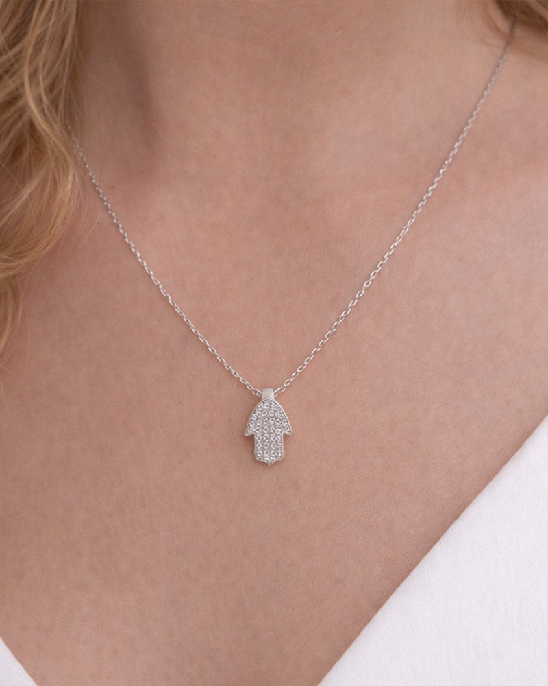 Kira Mini Hamsa Necklace