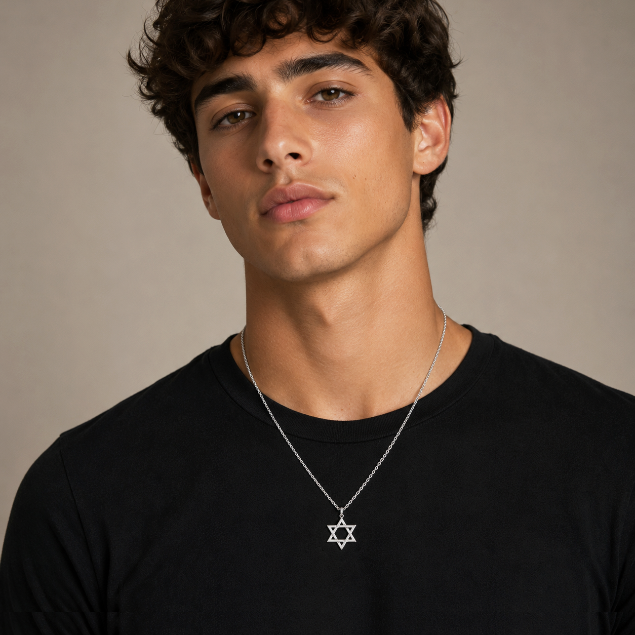 Jordan Star of David Necklace |