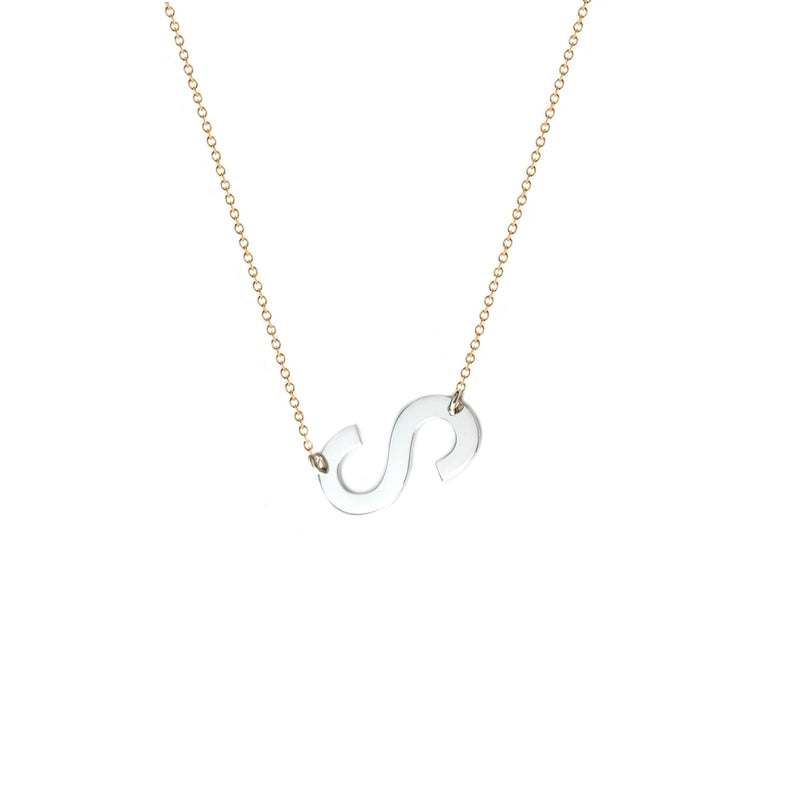 Juno Initial Necklace (Am Israel Chai)